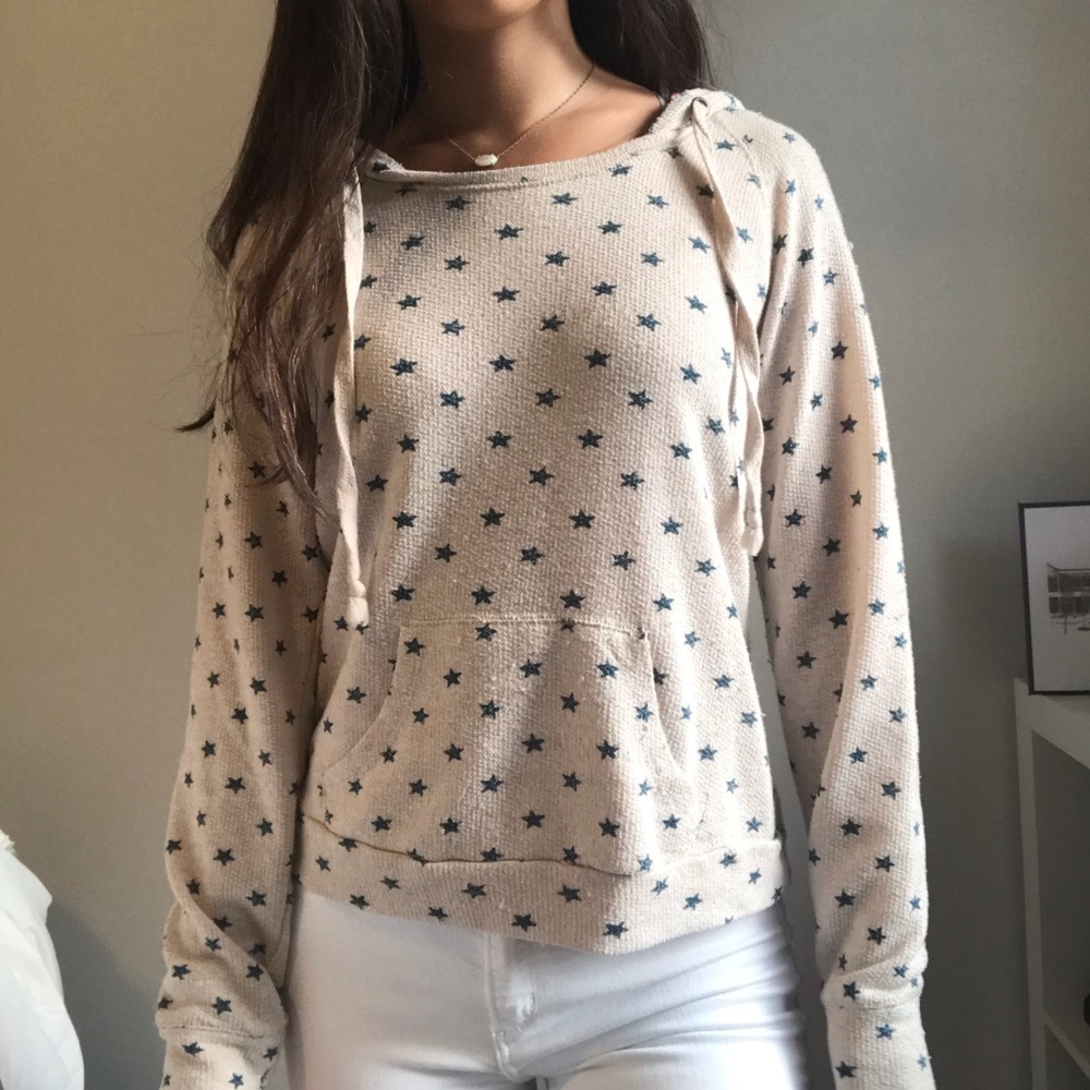 Cream Stars and Stripes sweatshirt